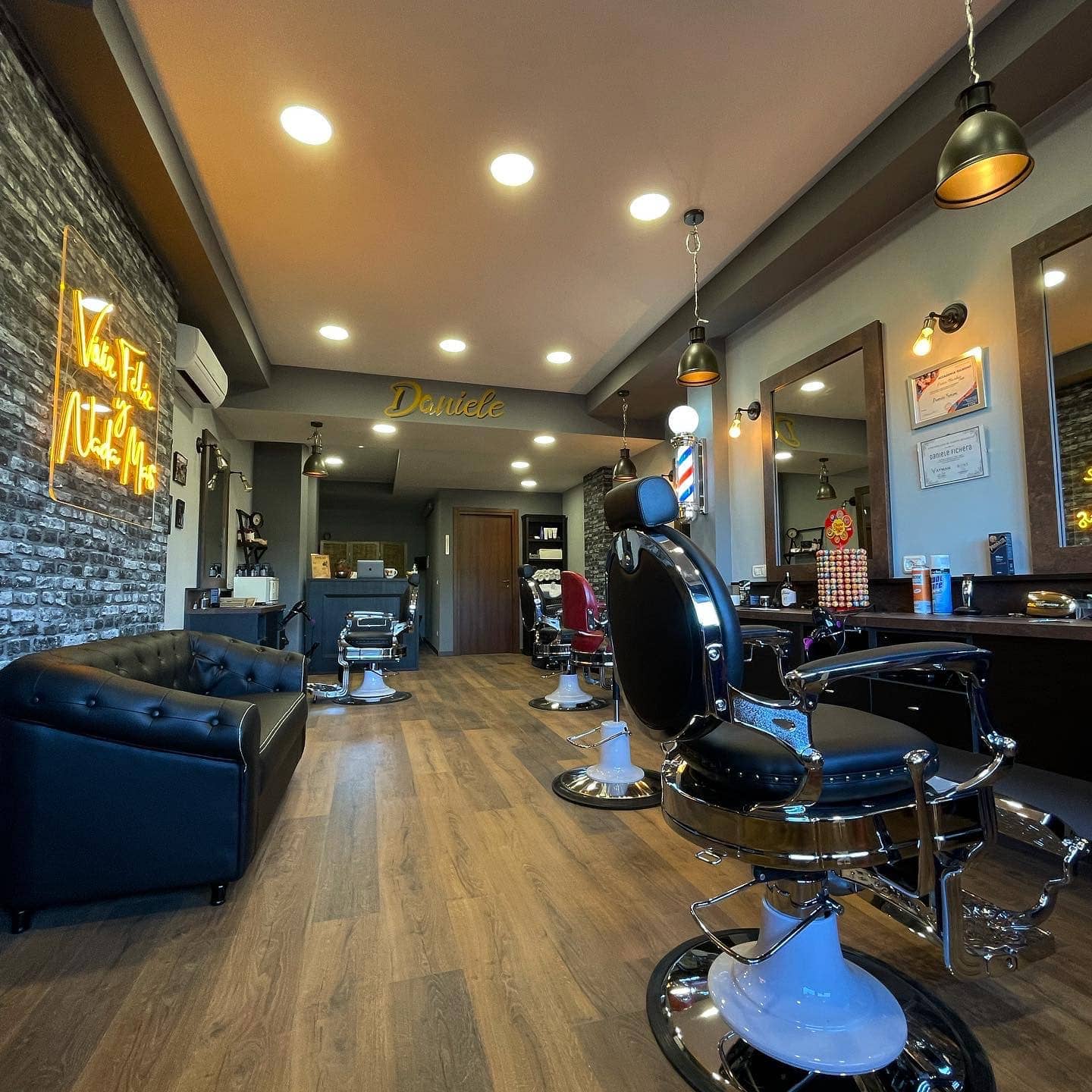 Interno del barbershop